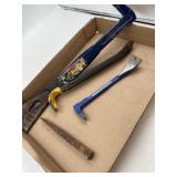 Estwing crowbar, cats paws, and more