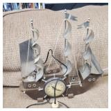 United self starting sailboat clock.