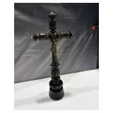 Wood cross Standing crucifix 12 in