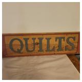 Wood quilt 27in x 8in