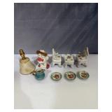 miniature porcelain dollhouse items and