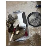 Assortment of different items, rubber chair tips,