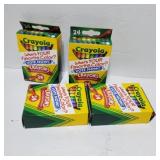 New back to school crayons 4 boxes 24 each