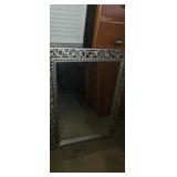 Ornate wall mirror 26x36 with some damage