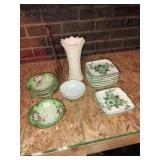 Group of Lenox bud vase, 8 small plates marked