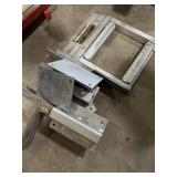 Mountable motorcycle wheel chocks, and a wheel
