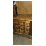 Wooden 3 drawer night stand