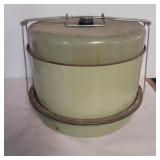 Mcm metal green cake carrier
