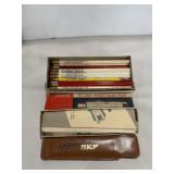 Advertising Pencils and Bruning Pocket Slide Rule