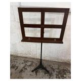 Music Stand Wood Holder with Metal 3 footed Stand