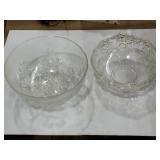 Mikasa crystal bowl & vintage Princess House