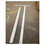 Drywall T square and quick clamp straight edge