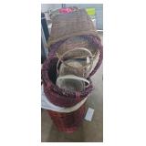 Baskets and laundry basket