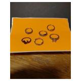6 Different Rings Unmarked