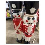 2 Blow Mold Nut Cracker Style Soldiers 30ï¿½