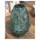 Fenton Art Glass Inverted Strawberry fairy lamp