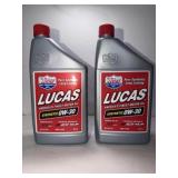 2 New 1-quart bottle of Lucas Oil Synthetic SAE