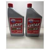 2 New 1-quart bottle of Lucas Oil Synthetic SAE