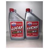 2 New 1-quart bottle of Lucas Oil Synthetic SAE