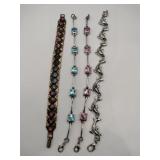Florida souvenir bracelet blue and pink