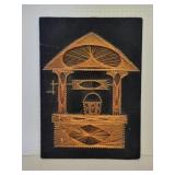 Vintage mid-century modern 1978 copper string and
