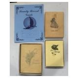 1954 marriage certificate, record book, & Bridal