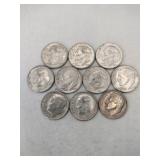 10 1964, 1966  silver dimes