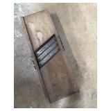 wooden slaw cutter