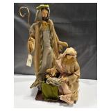 Resin  Holy Family nativity set with