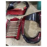 BMW motorcycle cowls and radiator cover