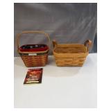 Longaberger 2001 inaugural basket and 1997