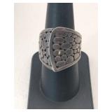 Silver John Hardy kali-pebble ring marked 925