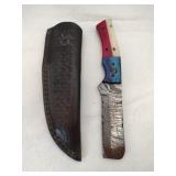 Damascus style knife w/ stealth  4" blade