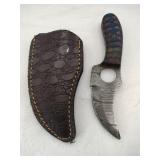 Curve knife w/ sheath 3 " blade