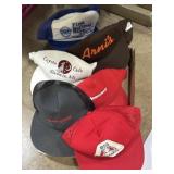 Various local business trucker hats & ball caps,