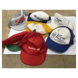 Various advertising trucker hats & ball caps,