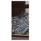 Nut, bolts, brackets and washers
