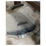 clear motorcycle replacement windshield with a
