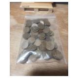 A Bag With Over 100 Wheat Pennies Very Old
