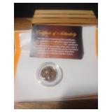 1943 D 22kt Rose Gold Plated Penny With