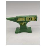 Modern cast iron John Deere anvil