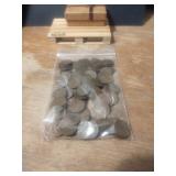 A Bag With Over 100 Wheat Pennies Very Old