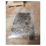 A Bag With Over 100 Wheat Pennies Very Old