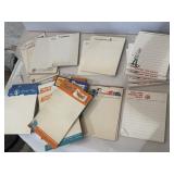 Vintage railroad notepads, various companies