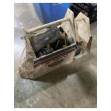 wooden RC field box (starting/pit caddy), branded