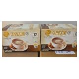 2- 12ct caramel coconut cappuccino k-cups