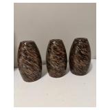 Faymart Hukoro spot art glass shades x3 (new)