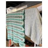 2 handmade crochet baby afghan blanket 64ï¿½ x 60ï¿½
