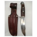 Sharp hunting knife with sheath 4.5" blade