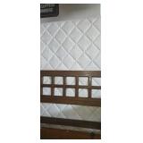 Full size mattress with box spring and headboard